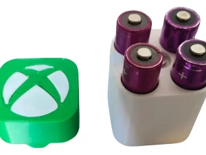 Case Porta Pilhas Xbox Personalizada Com Imã
