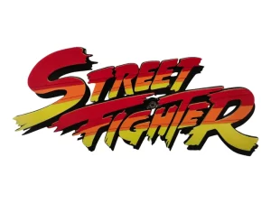 Expositor Colecionável Street Fighter Logo Parede