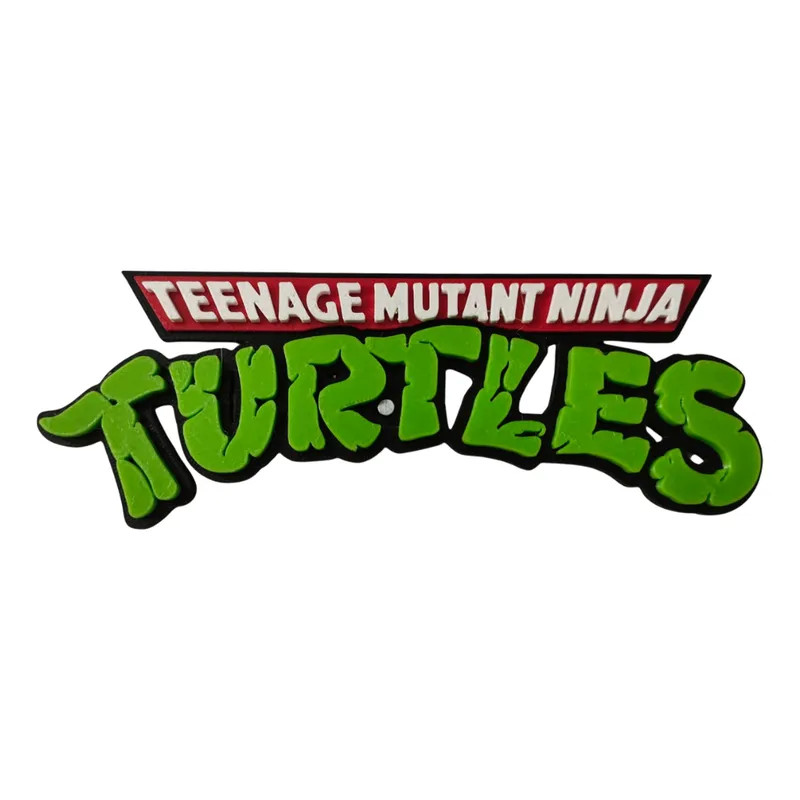 Tmnt Tartarugas Ninja Placa 3d Decoração Logotipo
