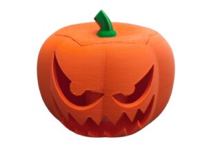 Abóbora Porta Doce Com Vela Led Halloween